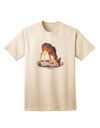 Premium Little Buck Cutout Adult T-Shirt - Elegance Meets Comfort-Mens T-shirts-TooLoud-Natural-Small-Davson Sales