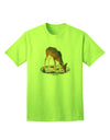 Premium Little Buck Cutout Adult T-Shirt - Elegance Meets Comfort-Mens T-shirts-TooLoud-Neon-Green-Small-Davson Sales