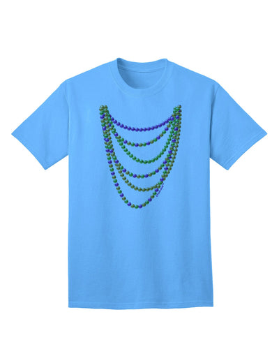 Premium Mardi Gras Beads Necklaces Adult T-Shirt Collection-Mens T-shirts-TooLoud-Aquatic-Blue-Small-Davson Sales