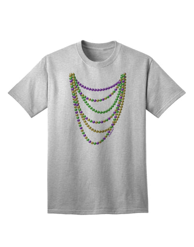 Premium Mardi Gras Beads Necklaces Adult T-Shirt Collection-Mens T-shirts-TooLoud-AshGray-Small-Davson Sales