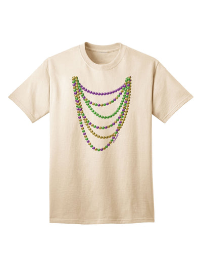 Premium Mardi Gras Beads Necklaces Adult T-Shirt Collection-Mens T-shirts-TooLoud-Natural-Small-Davson Sales