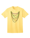 Premium Mardi Gras Beads Necklaces Adult T-Shirt Collection-Mens T-shirts-TooLoud-Yellow-Small-Davson Sales