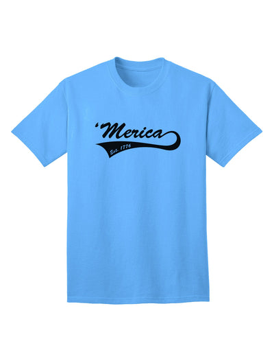 Premium Merica Established 1776 Adult T-Shirt - A Timeless Classic by TooLoud-Mens T-shirts-TooLoud-Aquatic-Blue-Small-Davson Sales