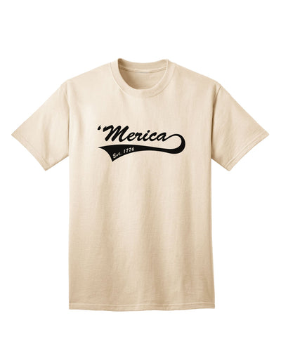 Premium Merica Established 1776 Adult T-Shirt - A Timeless Classic by TooLoud-Mens T-shirts-TooLoud-Natural-Small-Davson Sales