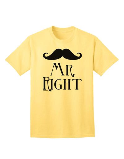 Premium Mr. Right-Fit T-Shirt-Mens T-shirts-TooLoud-Yellow-Small-Davson Sales