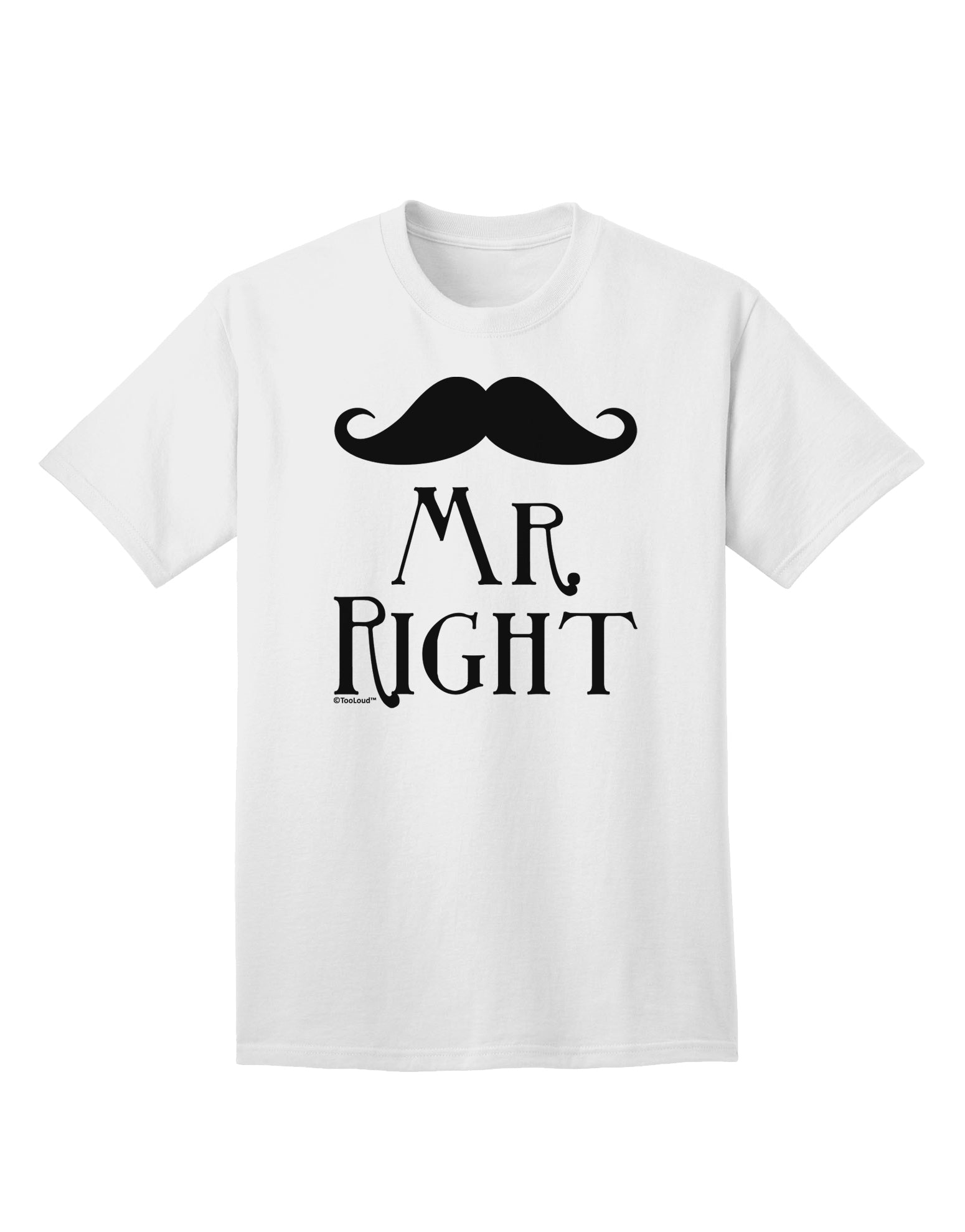 Premium Mr. Right-Fit T-Shirt-Mens T-shirts-TooLoud-White-Small-Davson Sales