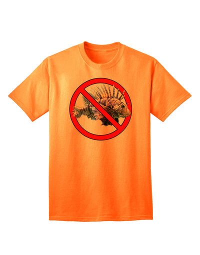 Premium No Lionfish Adult T-Shirt Collection-Mens T-shirts-TooLoud-Neon-Orange-Small-Davson Sales