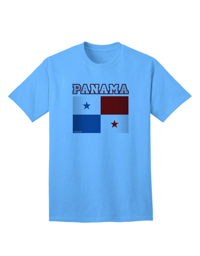 Premium Panama Flag Adult T-Shirt - Authentic Style for Patriotic Enthusiasts-Mens T-shirts-TooLoud-Aquatic-Blue-Small-Davson Sales