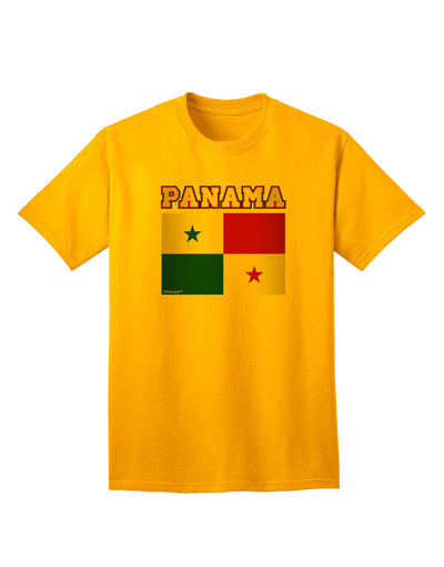 Premium Panama Flag Adult T-Shirt - Authentic Style for Patriotic Enthusiasts-Mens T-shirts-TooLoud-Gold-Small-Davson Sales