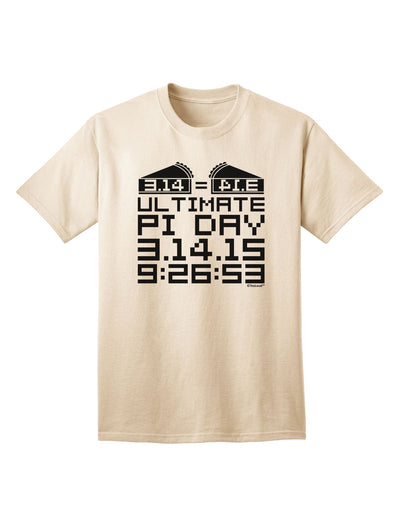 Premium Pi Day Collection - Stylish Mirrored Pies Adult T-Shirt by TooLoud-Mens T-shirts-TooLoud-Natural-Small-Davson Sales