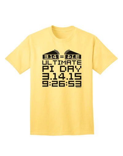 Premium Pi Day Collection - Stylish Mirrored Pies Adult T-Shirt by TooLoud-Mens T-shirts-TooLoud-Yellow-Small-Davson Sales