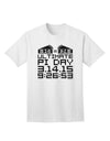 Premium Pi Day Collection - Stylish Mirrored Pies Adult T-Shirt by TooLoud-Mens T-shirts-TooLoud-White-Small-Davson Sales