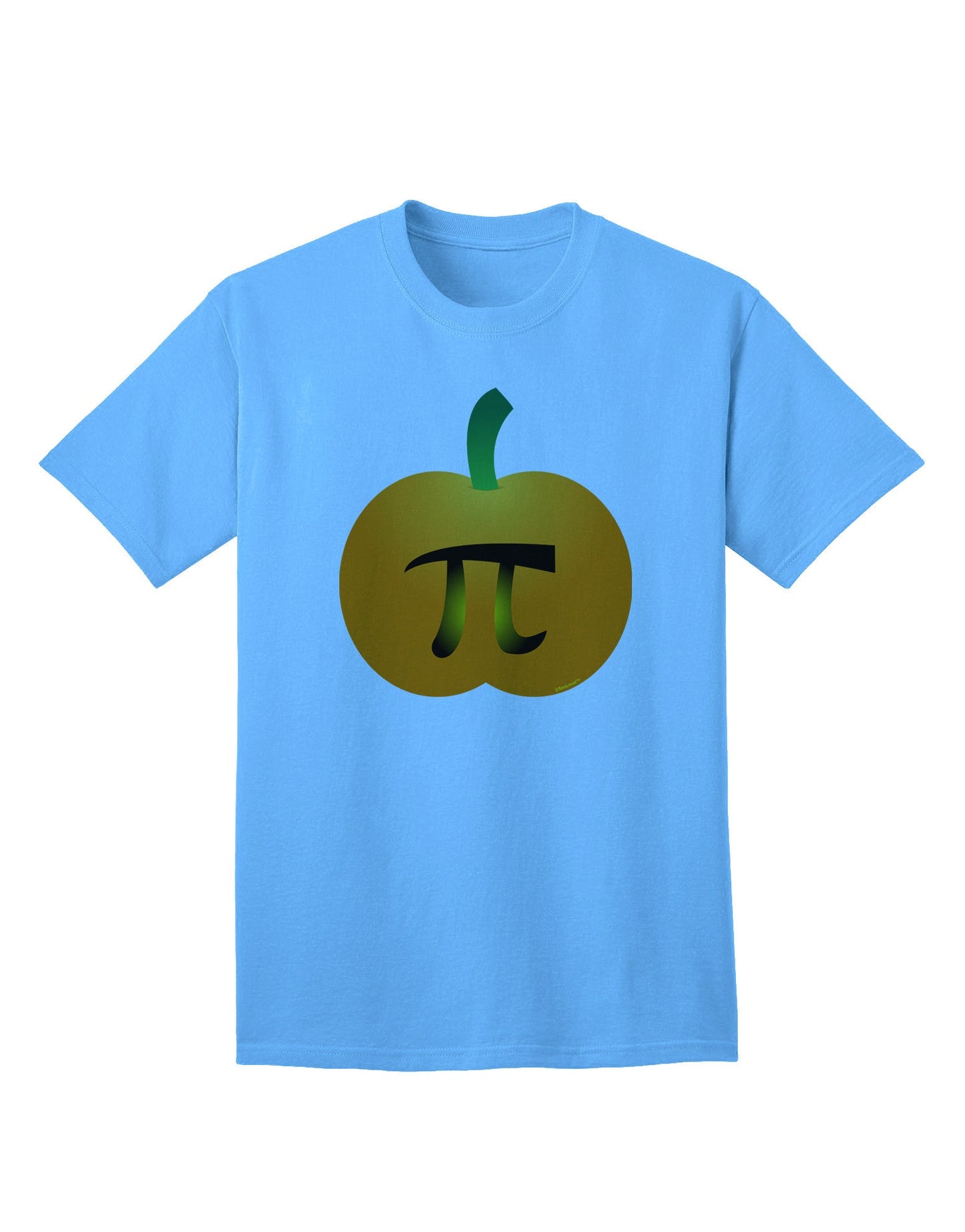 Premium Pumpkin Pi - Thanksgiving Adult T-Shirt: A Festive Twist on Classic Pumpkin Pie-Mens T-shirts-TooLoud-Aquatic-Blue-Small-Davson Sales