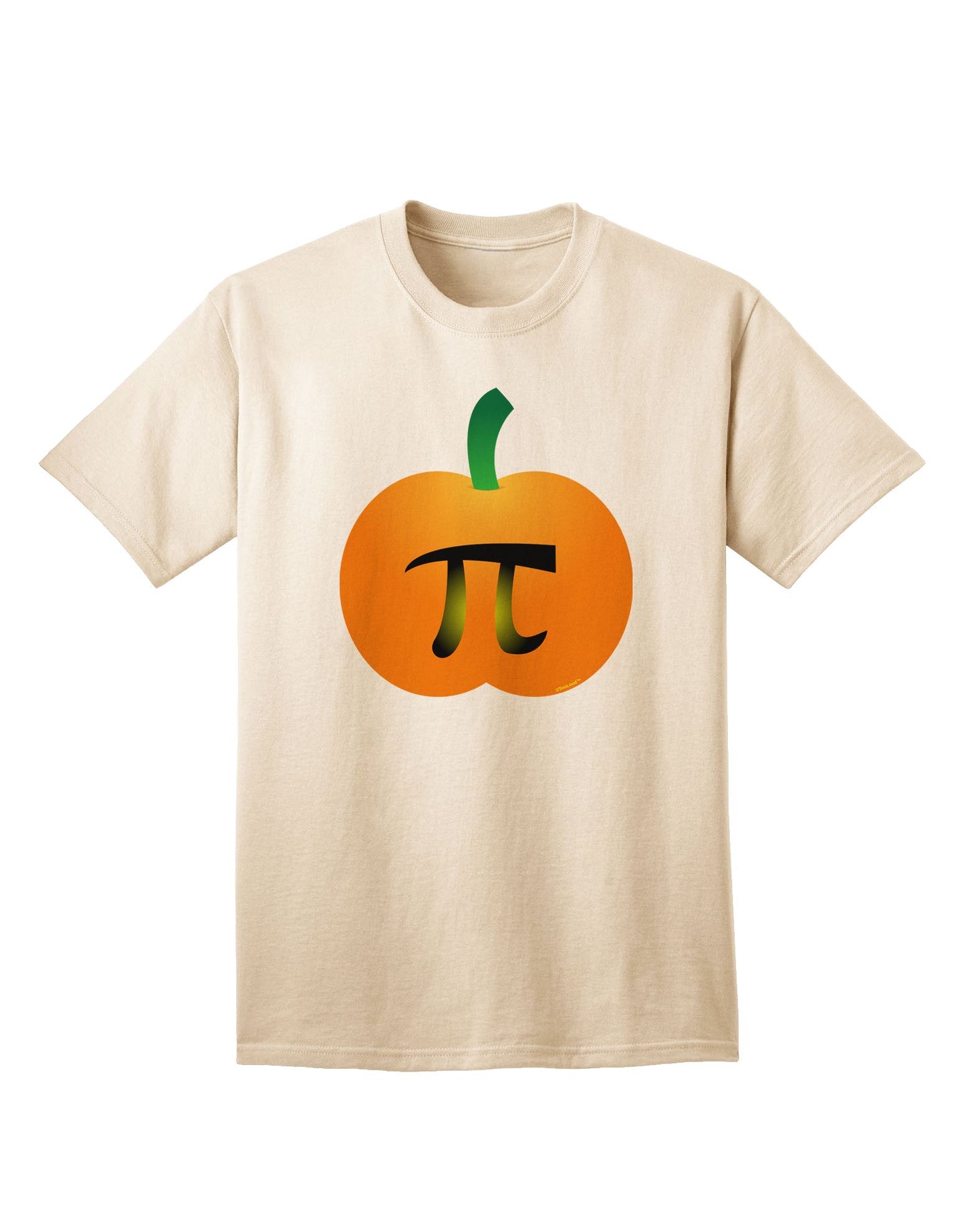 Premium Pumpkin Pi - Thanksgiving Adult T-Shirt: A Festive Twist on Classic Pumpkin Pie-Mens T-shirts-TooLoud-Natural-Small-Davson Sales