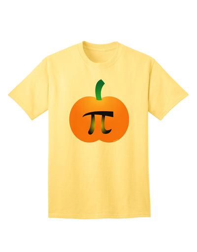Premium Pumpkin Pi - Thanksgiving Adult T-Shirt: A Festive Twist on Classic Pumpkin Pie-Mens T-shirts-TooLoud-Yellow-Small-Davson Sales