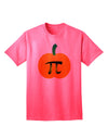 Premium Pumpkin Pi - Thanksgiving Adult T-Shirt: A Festive Twist on Classic Pumpkin Pie-Mens T-shirts-TooLoud-Neon-Pink-Small-Davson Sales