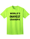 Premium Quality Adult T-Shirt for Grandfathers-Mens T-shirts-TooLoud-Neon-Green-Small-Davson Sales