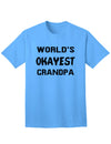 Premium Quality Adult T-Shirt for Grandfathers-Mens T-shirts-TooLoud-Aquatic-Blue-Small-Davson Sales