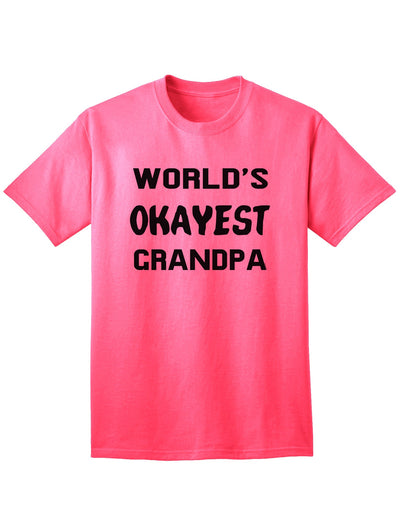 Premium Quality Adult T-Shirt for Grandfathers-Mens T-shirts-TooLoud-Neon-Pink-Small-Davson Sales