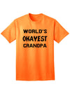 Premium Quality Adult T-Shirt for Grandfathers-Mens T-shirts-TooLoud-Neon-Orange-Small-Davson Sales