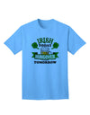 Premium Quality: Irish Today, Hungover Tomorrow - Adult T-Shirt Collection-Mens T-shirts-TooLoud-Aquatic-Blue-Small-Davson Sales