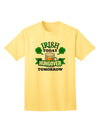 Premium Quality: Irish Today, Hungover Tomorrow - Adult T-Shirt Collection-Mens T-shirts-TooLoud-Yellow-Small-Davson Sales