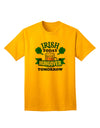 Premium Quality: Irish Today, Hungover Tomorrow - Adult T-Shirt Collection-Mens T-shirts-TooLoud-Gold-Small-Davson Sales