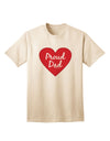 Premium Quality Proud Dad Heart Adult T-Shirt - A Must-Have for Every Fashion-Forward Father-Mens T-shirts-TooLoud-Natural-Small-Davson Sales