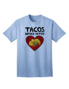 Premium Quality 'Tacos before Vatos' Adult T-Shirt - A Must-Have for Taco Lovers-Mens T-shirts-TooLoud-Light-Blue-Small-Davson Sales