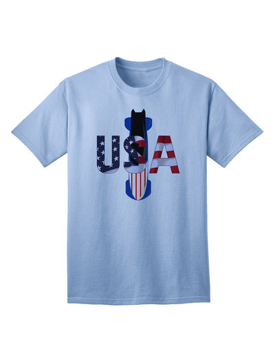 Premium Quality USA Bobsled Adult T-Shirt - A Must-Have for Enthusiasts-Mens T-shirts-TooLoud-Light-Blue-Small-Davson Sales