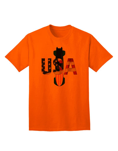 Premium Quality USA Bobsled Adult T-Shirt - A Must-Have for Enthusiasts-Mens T-shirts-TooLoud-Orange-Small-Davson Sales