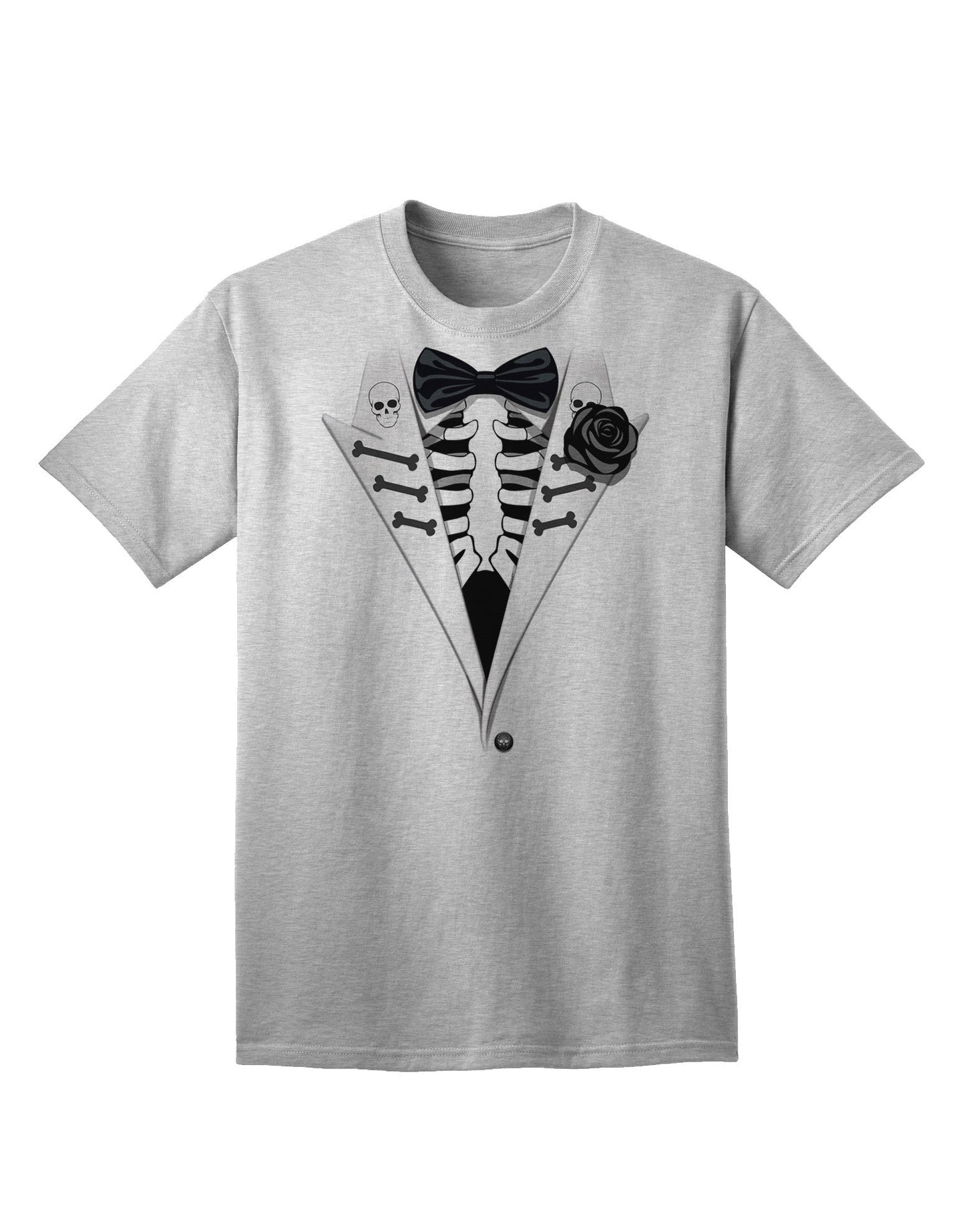 Premium Skeleton Tuxedo - Adult Halloween Themed T-Shirt Collection-Mens T-shirts-TooLoud-AshGray-Small-Davson Sales