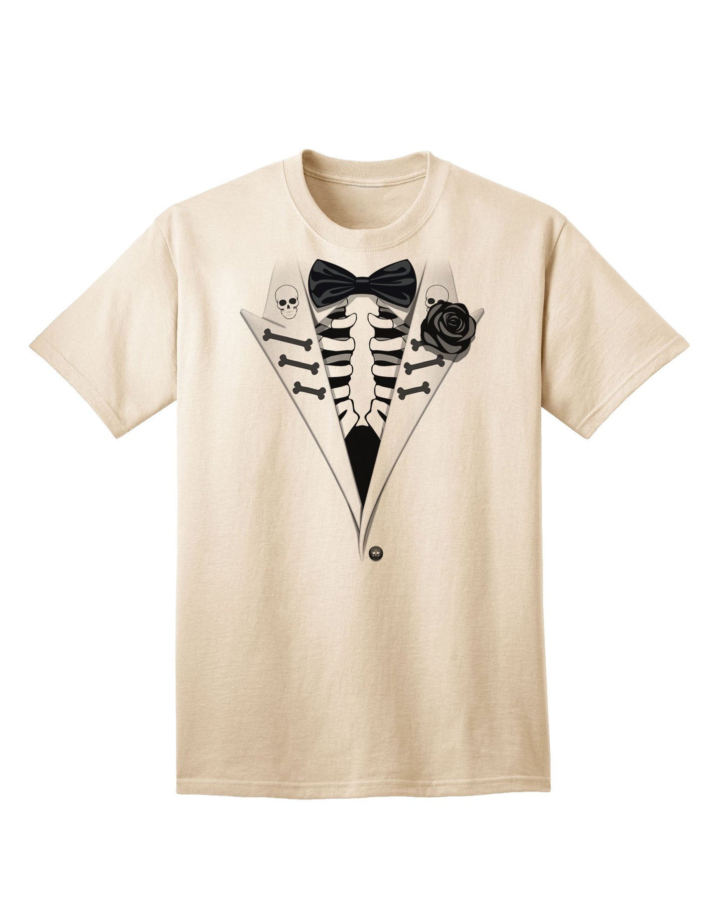 Premium Skeleton Tuxedo - Adult Halloween Themed T-Shirt Collection-Mens T-shirts-TooLoud-Natural-Small-Davson Sales