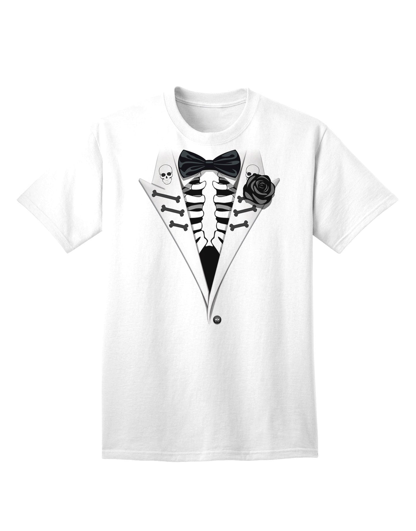Premium Skeleton Tuxedo - Adult Halloween Themed T-Shirt Collection-Mens T-shirts-TooLoud-White-Small-Davson Sales