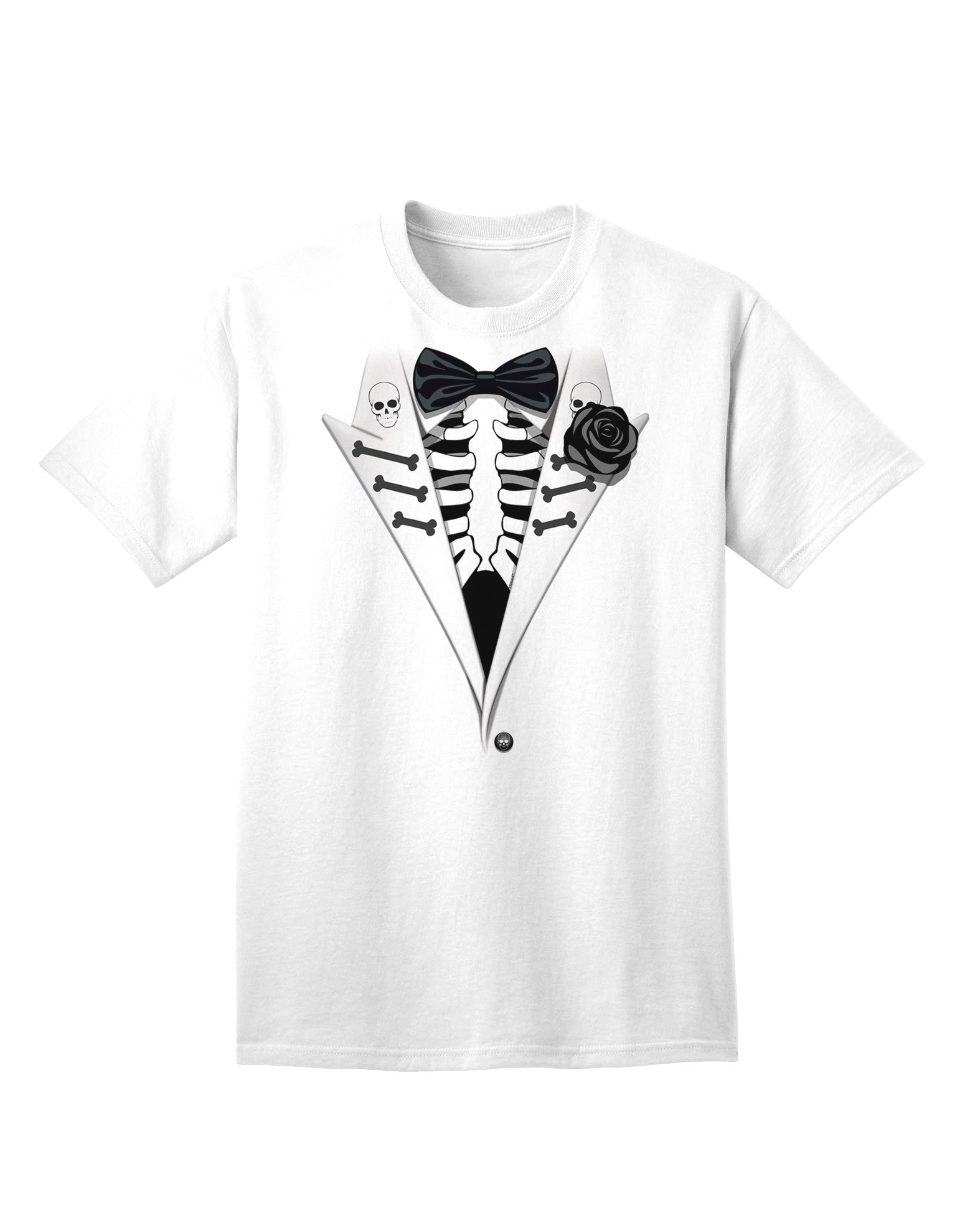 Premium Skeleton Tuxedo - Adult Halloween Themed T-Shirt Collection-Mens T-shirts-TooLoud-White-Small-Davson Sales