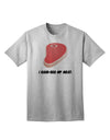 Premium Steak Adult T-Shirt - Expertly Crafted for Meat Enthusiasts-Mens T-shirts-TooLoud-AshGray-Small-Davson Sales