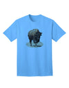 Premium Strong Bison Cutout - Adult T-Shirt for the Modern Individual-Mens T-shirts-TooLoud-Aquatic-Blue-Small-Davson Sales