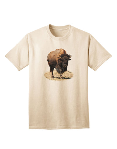 Premium Strong Bison Cutout - Adult T-Shirt for the Modern Individual-Mens T-shirts-TooLoud-Natural-Small-Davson Sales