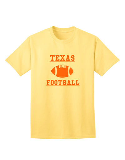 Premium Texas Football Adult T-Shirt - Exclusively by TooLoud-Mens T-shirts-TooLoud-Yellow-Small-Davson Sales