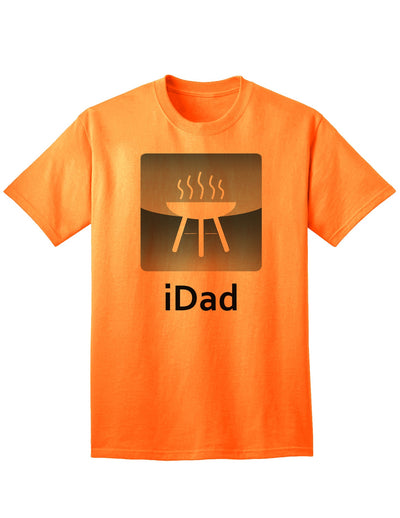 Premium iDad Grill Adult T-Shirt for the Discerning Shopper-Mens T-shirts-TooLoud-Neon-Orange-Small-Davson Sales