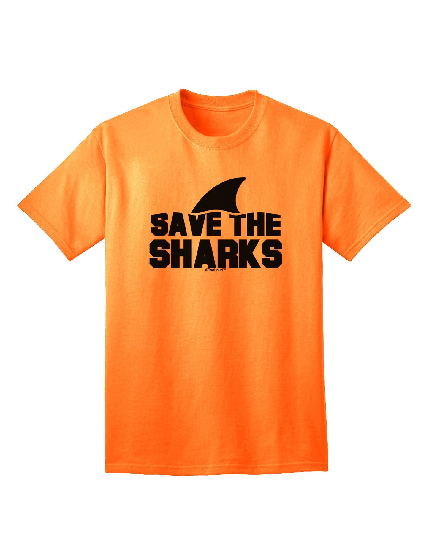 Preserve Marine Life: 'Save The Sharks' - Premium Adult T-Shirt Collection-Mens T-shirts-TooLoud-Neon-Orange-Small-Davson Sales
