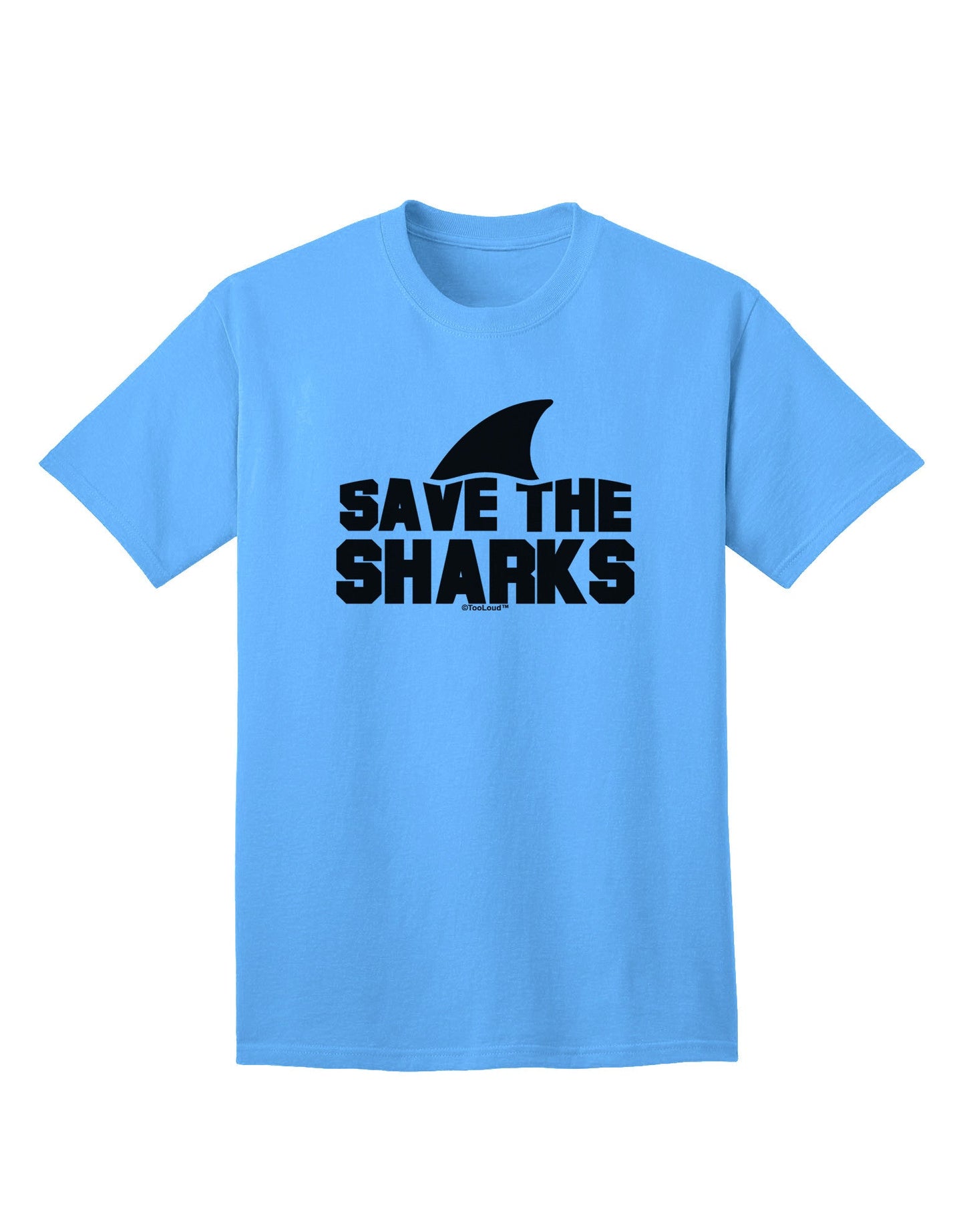 Preserve Marine Life: 'Save The Sharks' - Premium Adult T-Shirt Collection-Mens T-shirts-TooLoud-Aquatic-Blue-Small-Davson Sales