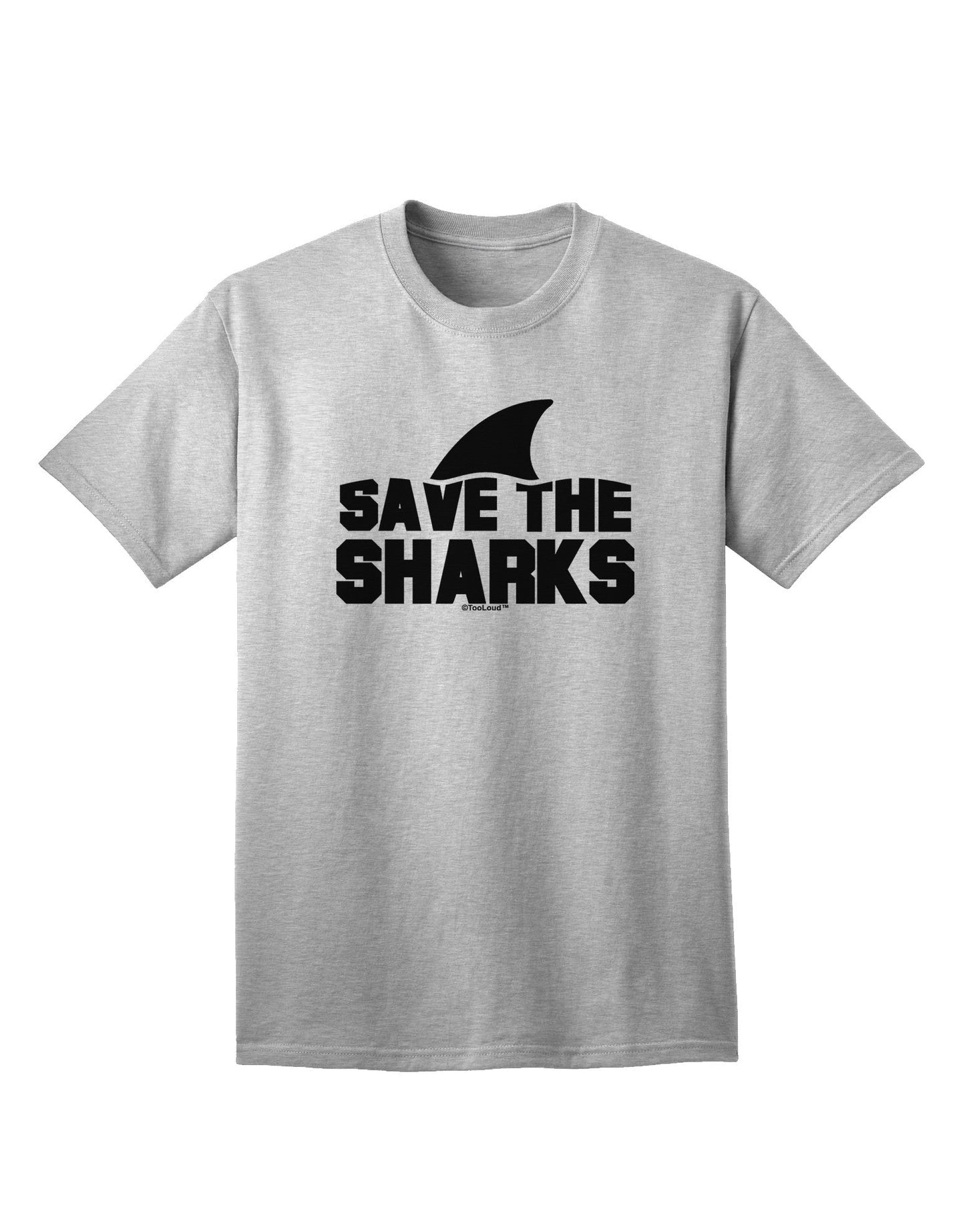 Preserve Marine Life: 'Save The Sharks' - Premium Adult T-Shirt Collection-Mens T-shirts-TooLoud-AshGray-Small-Davson Sales