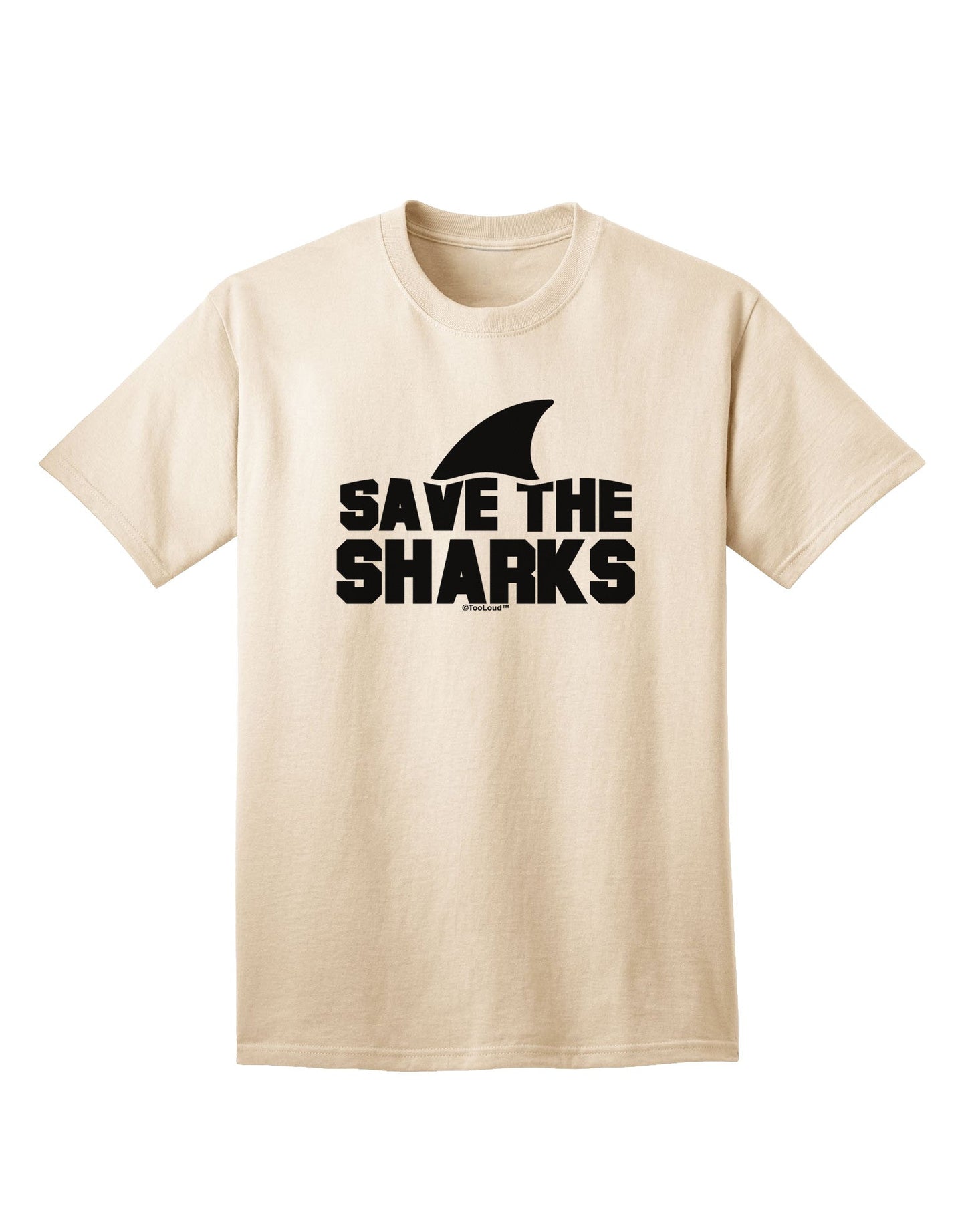 Preserve Marine Life: 'Save The Sharks' - Premium Adult T-Shirt Collection-Mens T-shirts-TooLoud-Natural-Small-Davson Sales