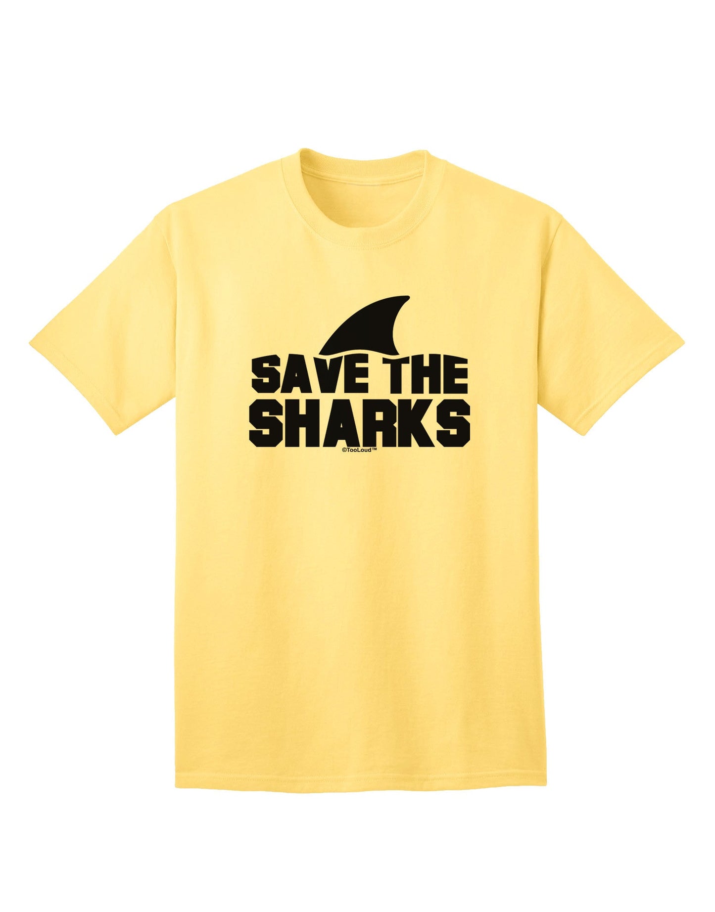 Preserve Marine Life: 'Save The Sharks' - Premium Adult T-Shirt Collection-Mens T-shirts-TooLoud-Yellow-Small-Davson Sales