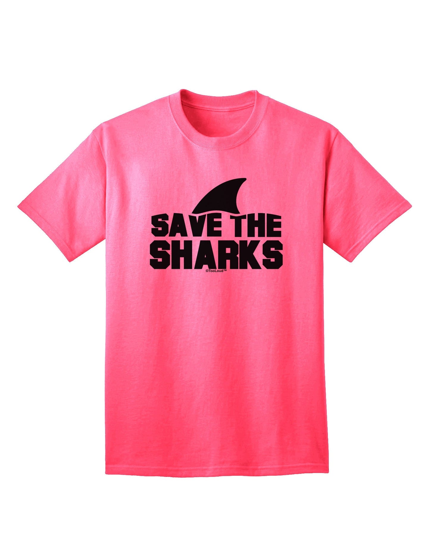 Preserve Marine Life: 'Save The Sharks' - Premium Adult T-Shirt Collection-Mens T-shirts-TooLoud-Neon-Pink-Small-Davson Sales