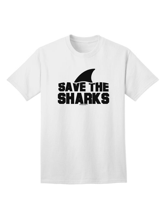 Preserve Marine Life: 'Save The Sharks' - Premium Adult T-Shirt Collection-Mens T-shirts-TooLoud-White-Small-Davson Sales