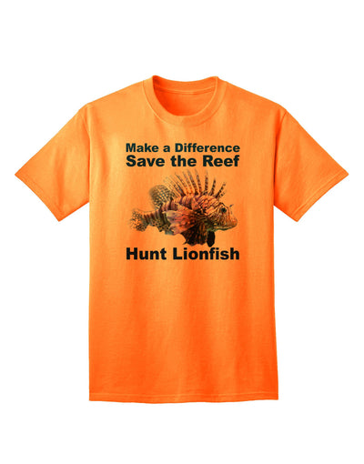 Preserve the Reef: Hunt Lionfish - Premium Adult T-Shirt Collection-Mens T-shirts-TooLoud-Neon-Orange-Small-Davson Sales