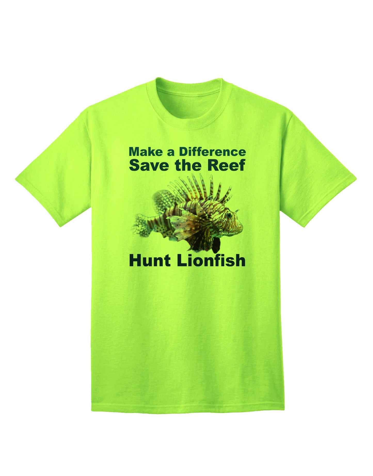 Preserve the Reef: Hunt Lionfish - Premium Adult T-Shirt Collection-Mens T-shirts-TooLoud-Neon-Green-Small-Davson Sales