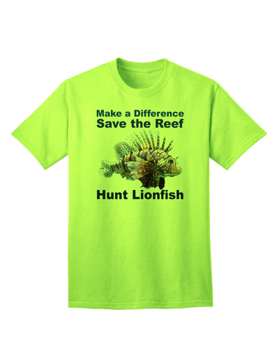 Preserve the Reef: Hunt Lionfish - Premium Adult T-Shirt Collection-Mens T-shirts-TooLoud-Neon-Green-Small-Davson Sales